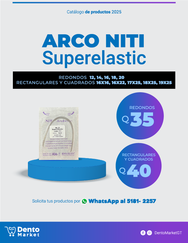 Dento Market Guatemala - Arcos NiTi SuperElastic