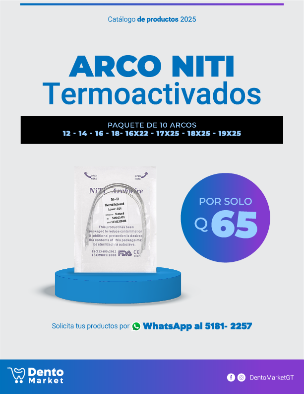 Dento Market Guatemala - Arcos NiTi Termoactivados