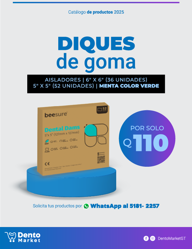 Dento Market Guatemala - Diques de goma aislantes